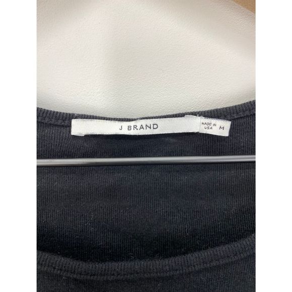 J Brand French Girl Short Sleeve Tee Black - M - Picture 7 of 8